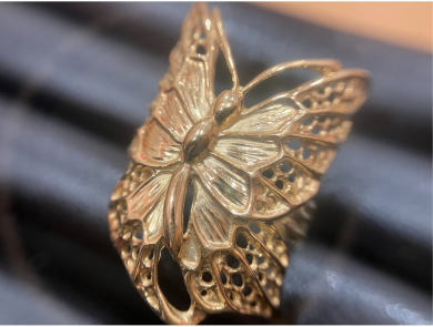 💍K18リング〈蝶デザイン〉高価買取いたしました!