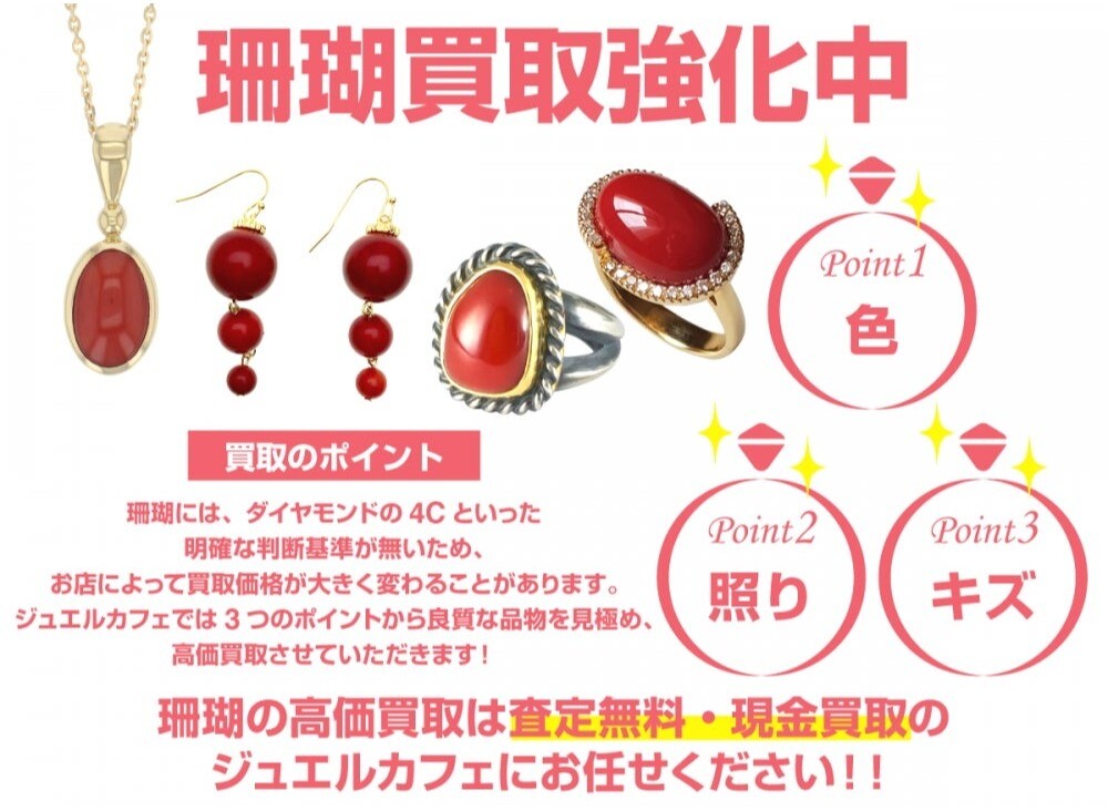 珊瑚（サンゴ）買取強化中です！🪸✨ │ジュエルカフェ │ ショップ