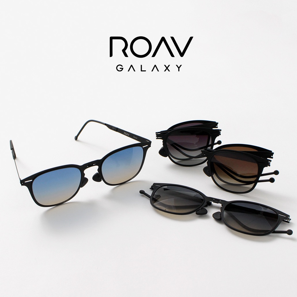 新品 ROAV GALAXY ブラックオクタゴナルサングラ折りたたみ式 超軽量
