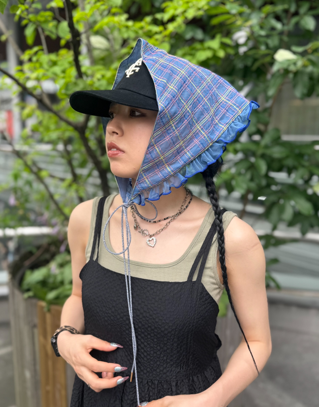 コーディネートのアクセントにおすすめ💎✨チェック柄刺繍の