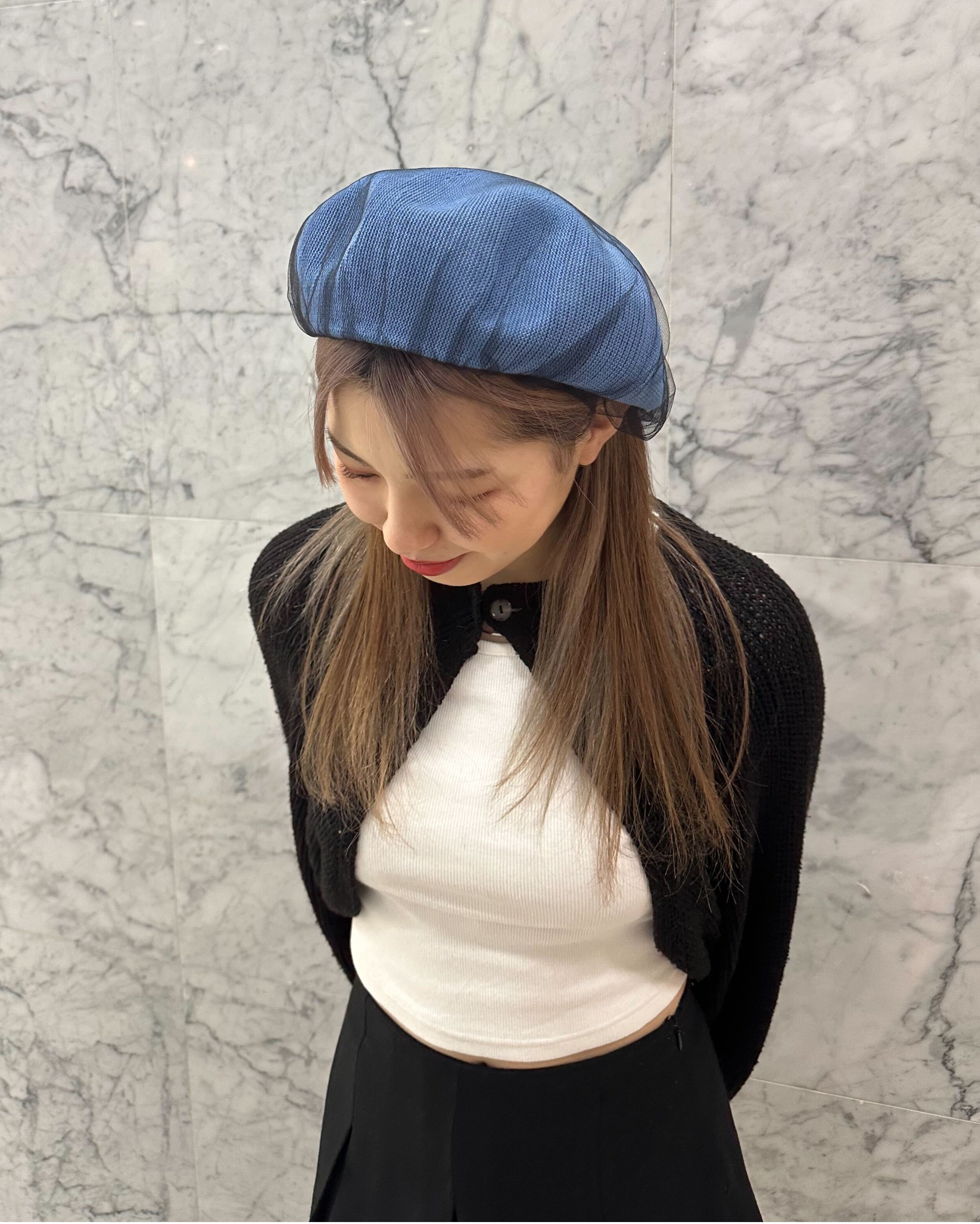 チュールでより女性らしく❧ベレー帽】 │カシラ │ ショップ