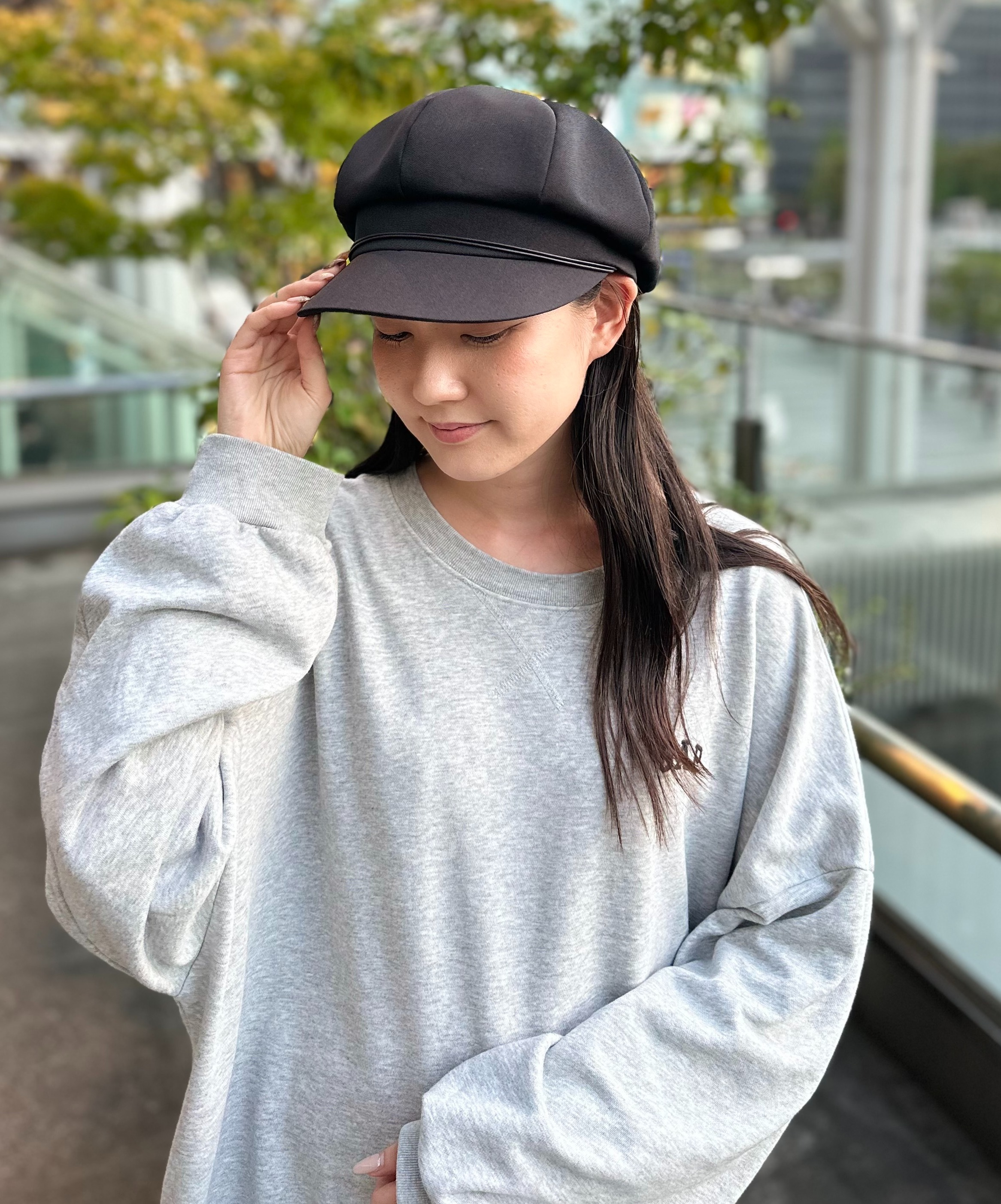 カシラ 新品 キャスケット 通年被れる👍程よいボリューム感のシンプルキャスケット