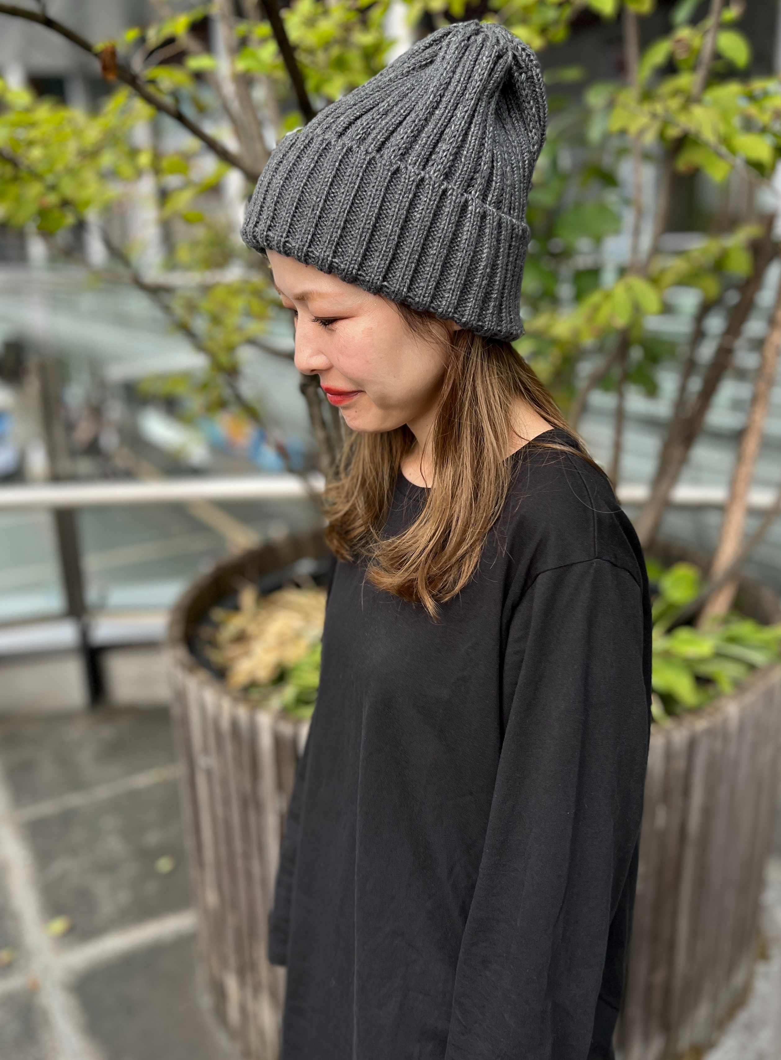 リブ編みでコーデに合わせやすい⊛ニット帽】 │カシラ