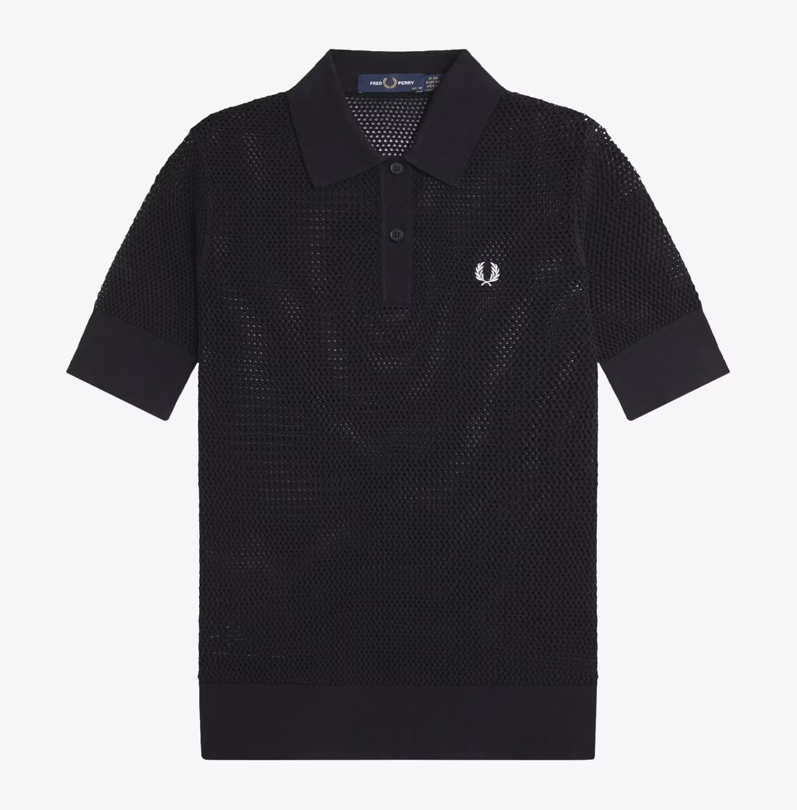 フレッドペリー　ニットポロシャツ　KNIT POLO SHIRT セール】Mesh Knit Polo Shirt／メッシュニットポロシャツ