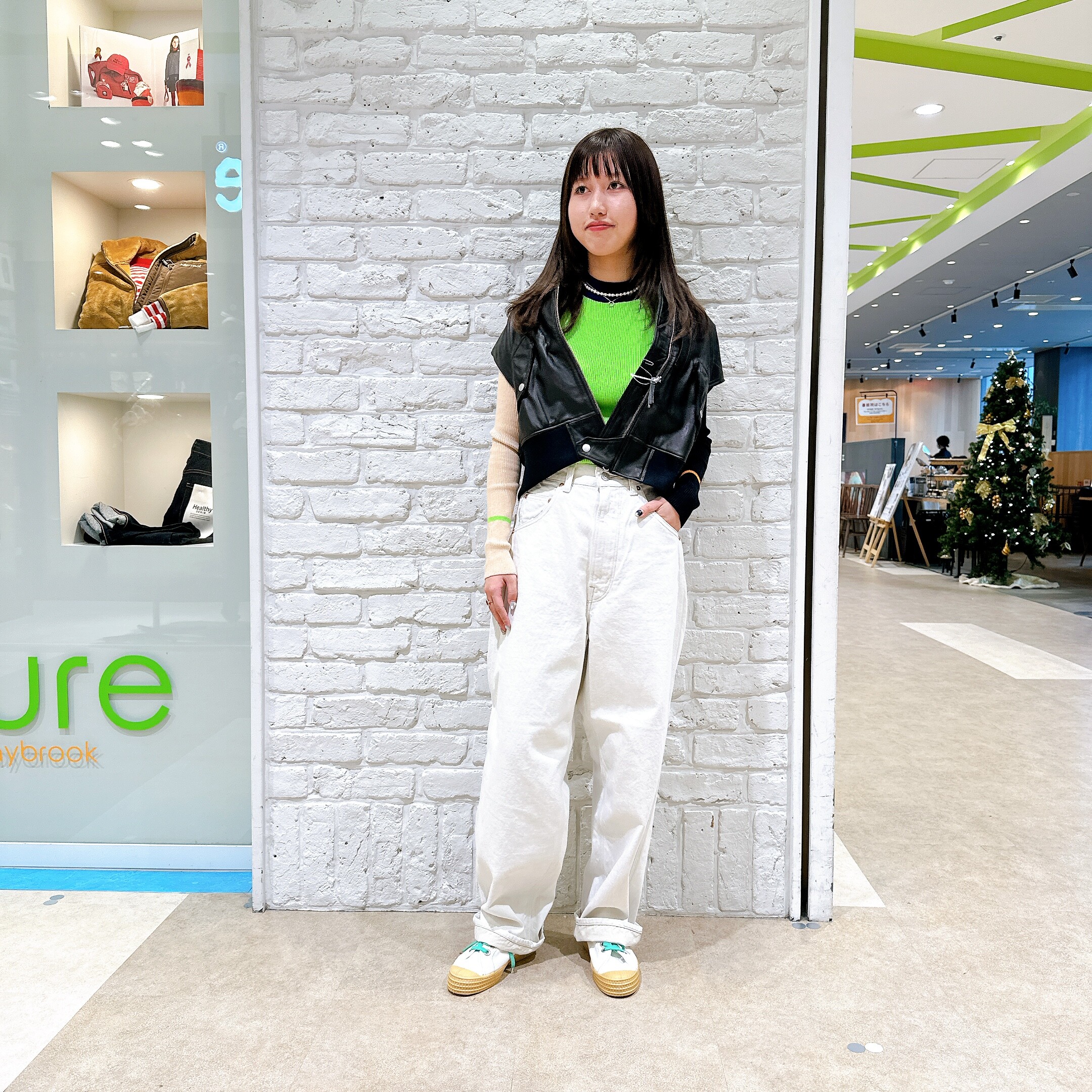 herin.cye カラーブロックフレアトップス HeRIN.CYE - 【残り一点】Color Block Knit Tops | ACRMTSM