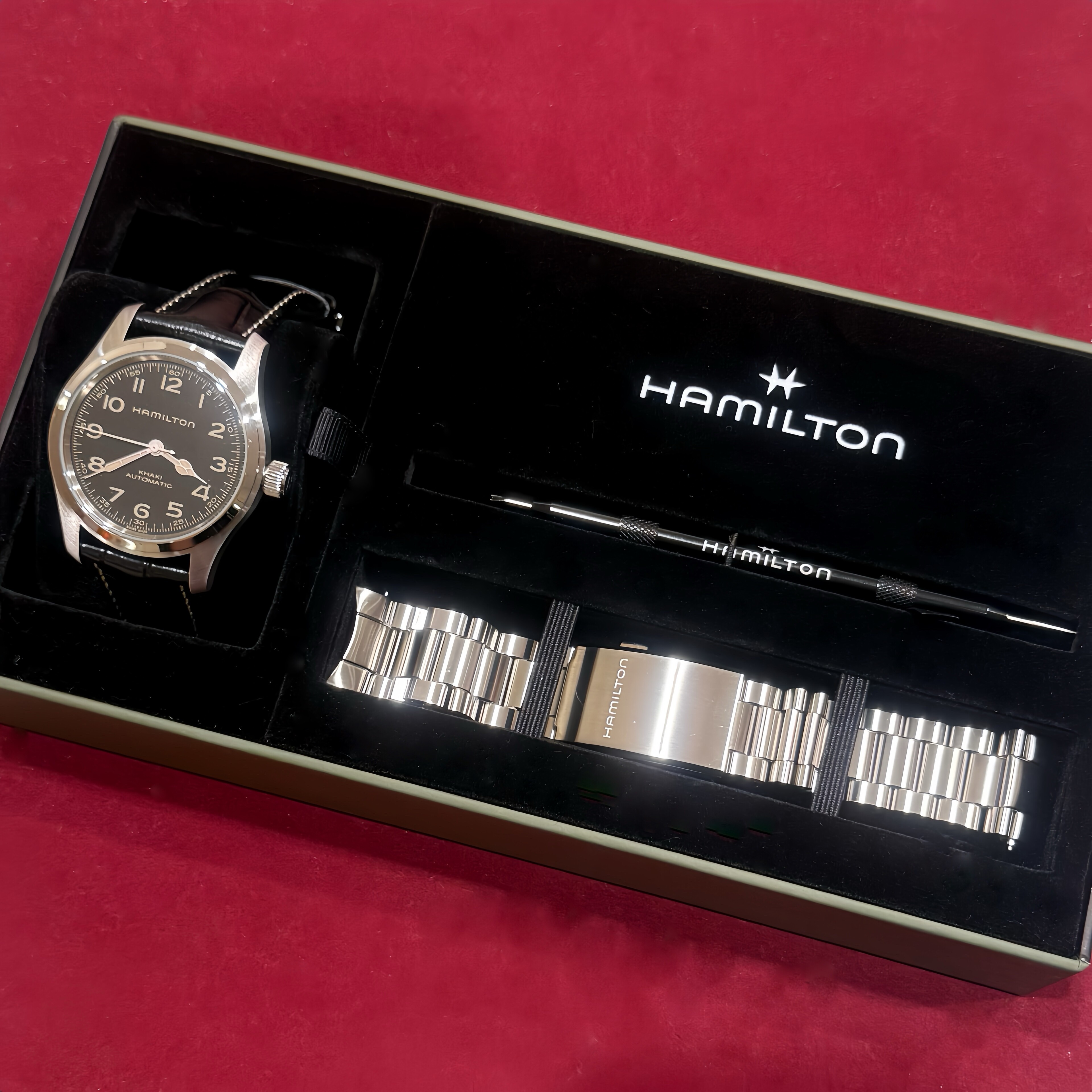 HAMILTONカーキフィールド レザーベルト XSサイズ ブラウン試着のみ 楽天市場】ハミルトン HAMILTON カーキフィールドメカ用 純正