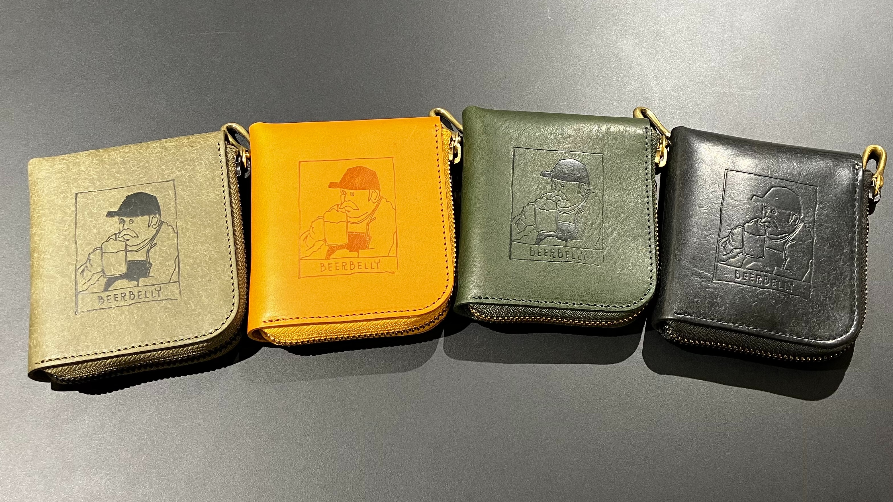ビアベリー】 SMALL ROUND WALLET 二つ折り財布 BEERBELLY