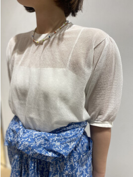 ドライレーヨン パフスリーブプルオーバー