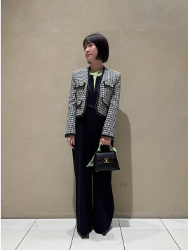 ポリエステルウールバラシャ ジャンプスーツ