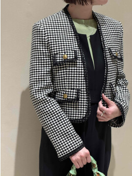 ギザコットンリブ ボートネックプルオーバー