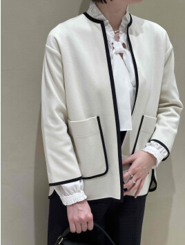 グロスアムンゼン フリルカラーリボンブラウス