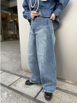 【SHIPS別注】BIT BLUE:バレル レック デニム パンツ