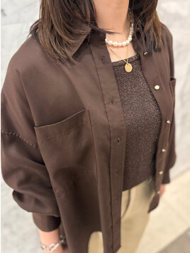 〈手洗い可能〉セルロース ツイル 羽織 シャツ