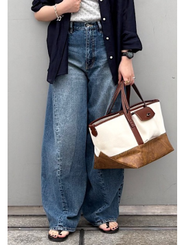 【SHIPS別注】BIT BLUE:バレル レック デニム パンツ