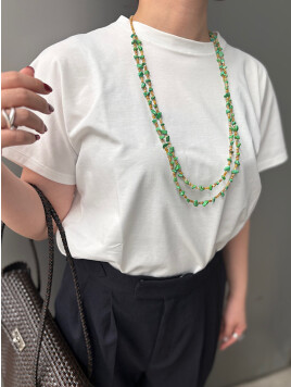 〈接触冷感・洗濯機可能〉ポンチ ドルマン TEE
