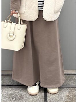 ミニ 裏毛 ポケット セミ フレア スカート