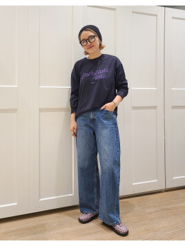 【AMERICANA×MICA＆DEAL/ アメリカーナ×マイカ】long tee ロゴロングスリーブTシャツ