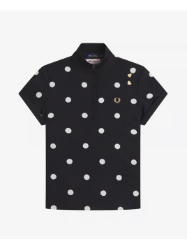 Amy Winehouse Polka Dot Polo Shirt