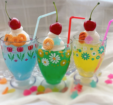 ほんものそっくり！レトロなクリームソーダづくり
