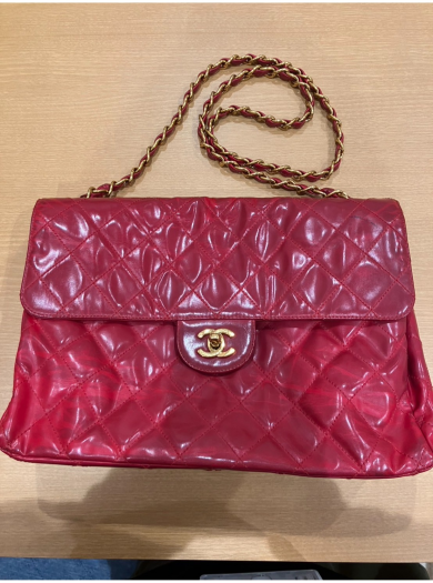 CHANEL エナメルマトラッセ チェーンショルダーバッグを高価買取いたしました！