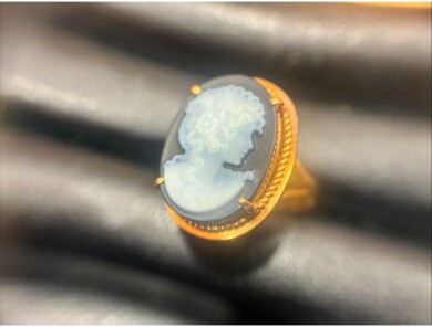 ✨ K18カメオ付きリングを高価買取いたしました！💍
