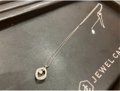 💎【K18WGネックレス 0.05ct 高価買取いたしました！】💎