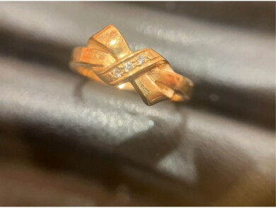 K18メレ付きリング高価買取いたしました！