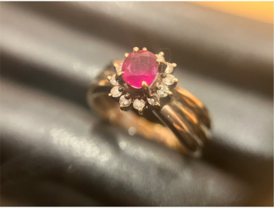 K18Pt900コンビリング R0.45ct メレダイヤ付きリングを高価買取いたしました💍