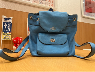 コーチ巾着型バックパックをお買取り致しました！