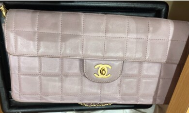【CHANEL ラムスキン マトラッセ チェーンショルダーバッグ（ピンク）高価買取いたしました！✨】