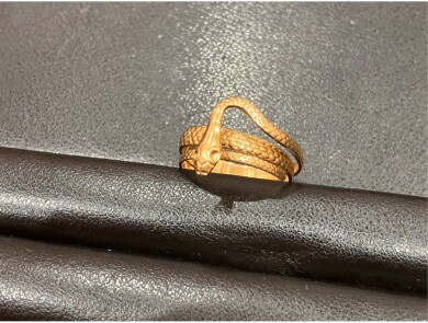 【K18 ヘビデザインリング 高価買取いたしました🐍✨】