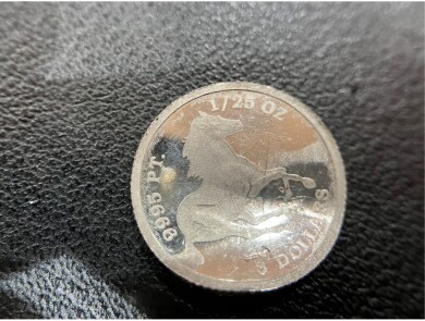 ツバルホース1/25ozプラチナ貨を高価買取いたしました！