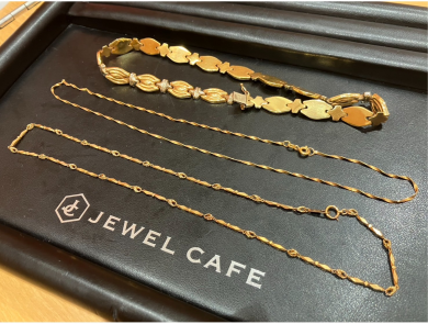 18金ネックレス3点をお買取りさせて頂きました！