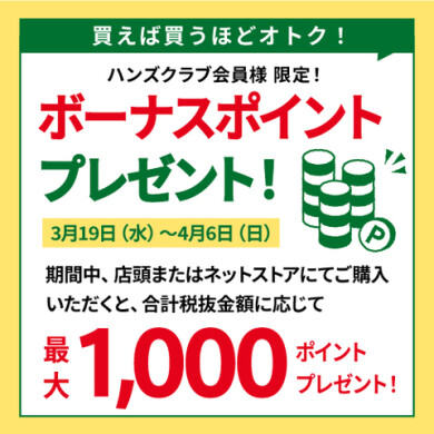 ボーナスポイントプレゼント