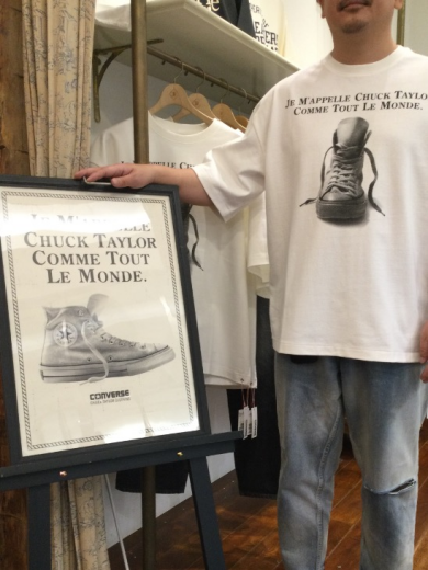 「CONVERSE CHUCK TAYLOR CLOTHING」のTシャツ発売中♪