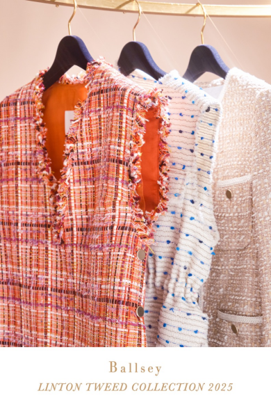 LINTON TWEED COLLECTION 2025 Ballsey White Line