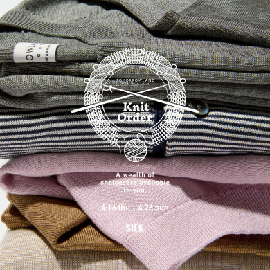 TOMORROWLAND TRICOT KNIT ORDER SILK