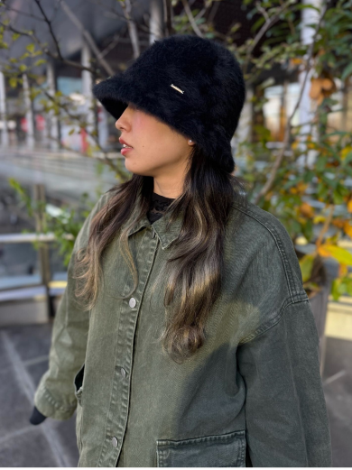 【毎年大人気🌟アンゴラ素材のフワフワバケットハット】