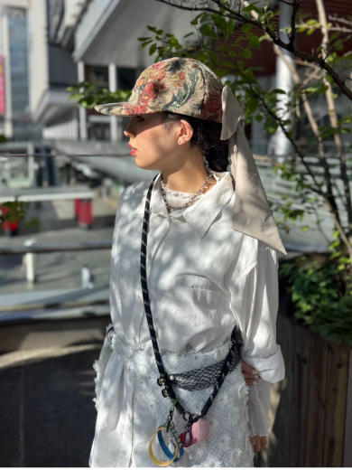 【エレガントな印象になる花柄キャップ🎀❀】