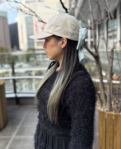 【後ろのリボンがアクセント🎀💎ベースボールキャップ】