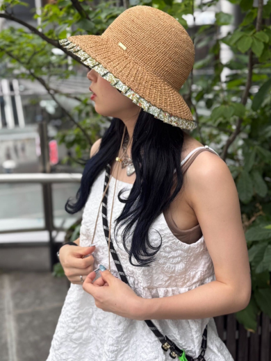 【つば先のフリフリで女子力上げ上げ⇗⇗クロシェ】