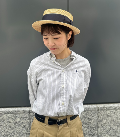 【シンプルデザインで男女兼用◐カンカン帽】