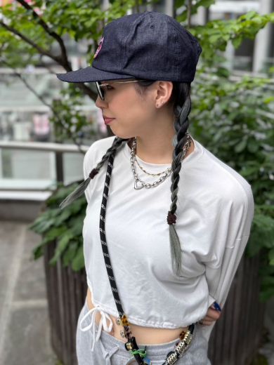 【フロントのネコワッペンが釘ずけ👀キャップ】