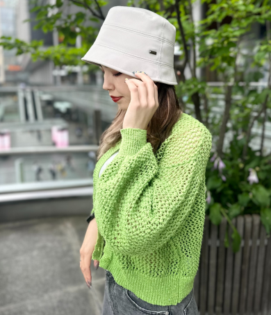 【ワンポイントでアクセントを☜シンプルバケットハット】
