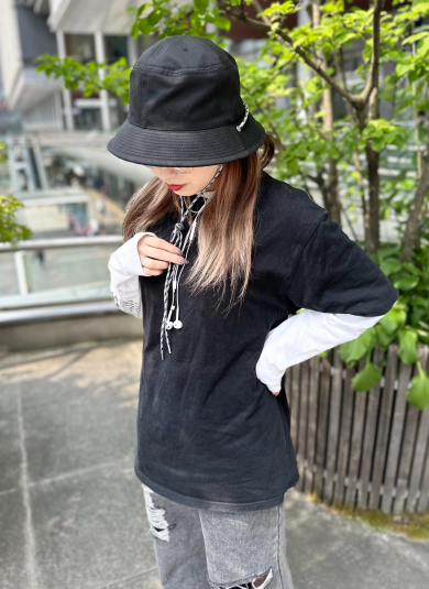 【しっかりとした生地で屋外フェスにも大活躍☆彡シンプルメトロハット】