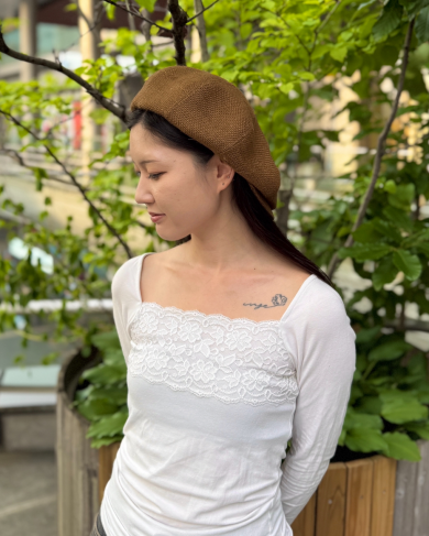 【ワークスタイルやブルティシュテイストに🙆🍃ジュートを使用したキャスケット】
