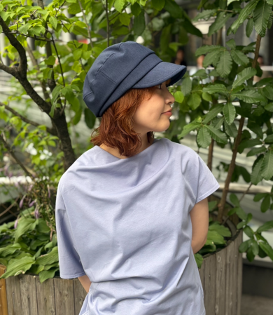 【頭周りを包み込む安定感のあるかぶり心地🍃✨ワークキャップ風シルエットのキャスケット】