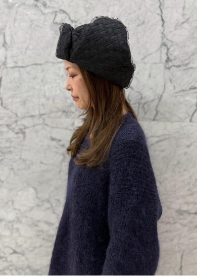 【チュール付きでよりガーリーに❤レディース飛行帽】