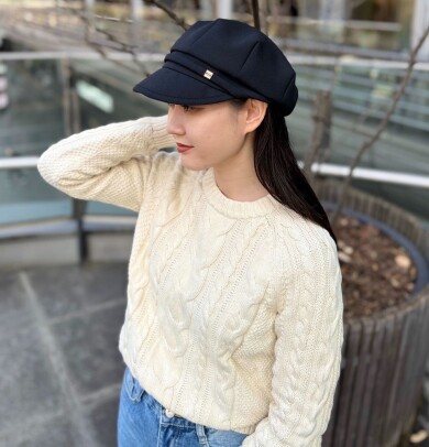 【サイドのゴールドパーツでかっこよく(*_*)大人気定番商品キャスケット◇◆】
