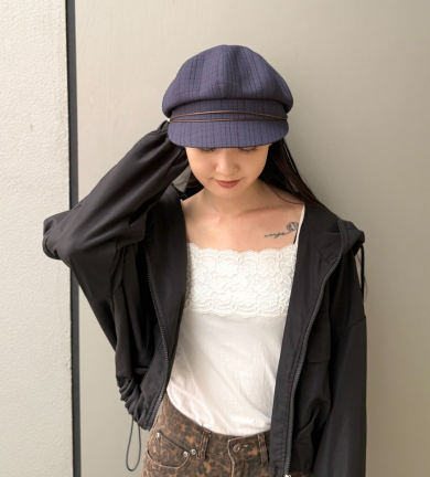 【すっぽりとかぶれて安定感◎💗小振りシルエットのキャスケット】